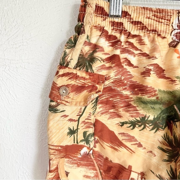 Vintage 70s Hawaiian Shorts Summer > L 29 30 31 - Picture 6 of 13